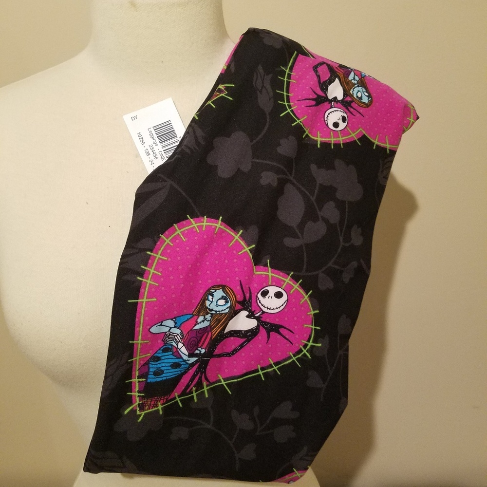 LuLaRoe OS NBC Jack Skellington Sally Hearts NWT